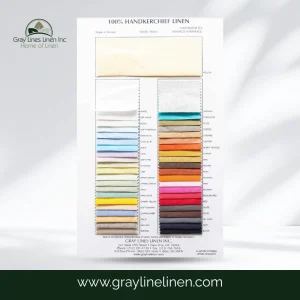 Handkerchief Linen Fabric Color Card