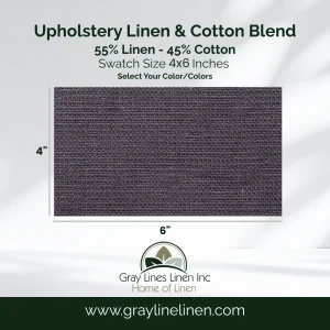 Upholstery Linen & Cotton Blend Fabric Swatches